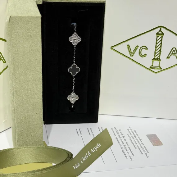 Винтажный браслет Van Cleef &amp; Arpels Alhambra, 5 мотивов