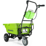 Садовая тележка самоходная Greenworks Арт. 7400007, 40V, 106 л
