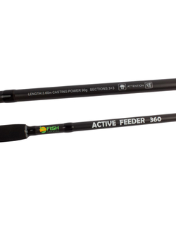 Удилище фидерное "ACTIVE FEEDER", тест до 90 г, 3,60 м, 3+3, (1oz - стекл., диам. 2,2)