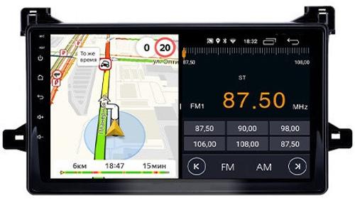 Магнитола для Toyota Prius 50, PHV 2015-2018 - Parafar PF022FHD на Android 13, CarPlay, 4G SIM-слот