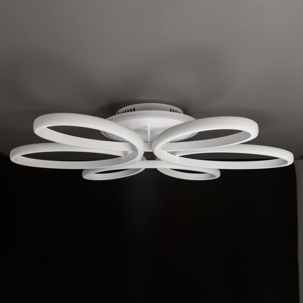 Citilux Сезар Смарт CL233A170E RGB Умная люстра Белая