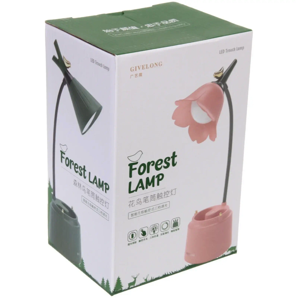 Настольная лампа «Sweet - Forest» LED, 16.5*11.5*40.5 см LED, USB 3w 5v, Зеленый