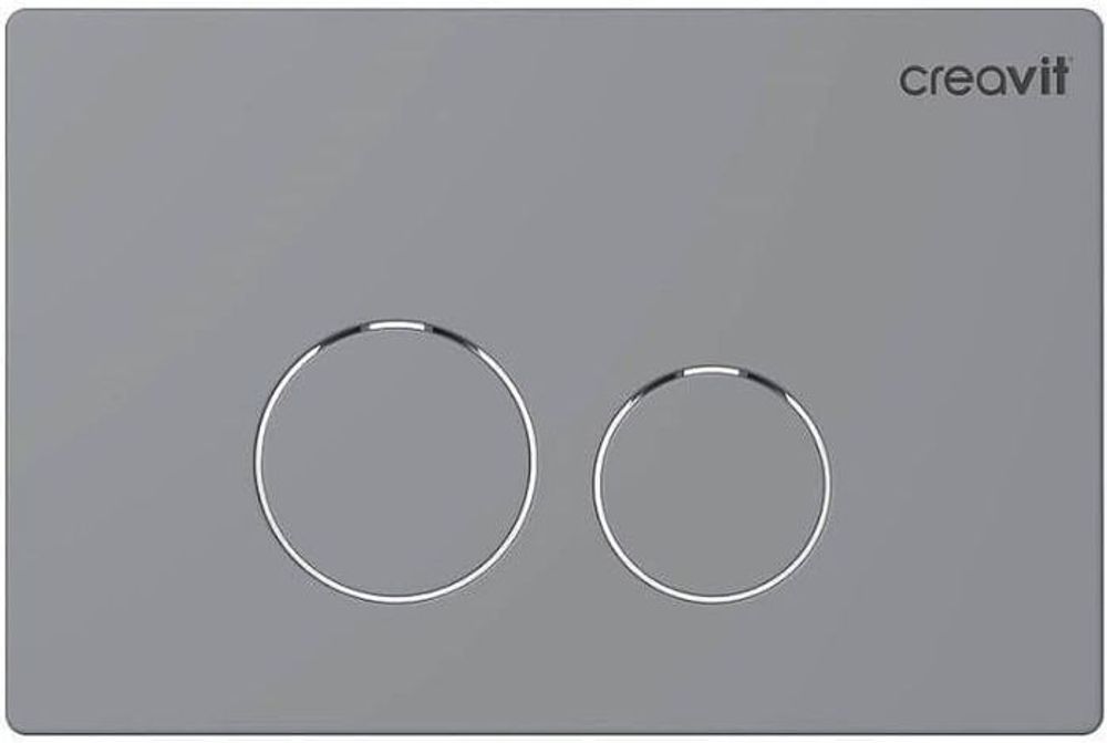 Кнопка смыва Creavit Terra GP9002.00 цвет серый Кнопка смыва Creavit Terra GP9002.00 цвет серый