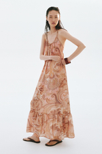 Платье-колокол со шнуровкой — длина макси - H&M