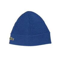 Зимняя шапка Lacoste Unisex Ribbed Wool — sapphire blue