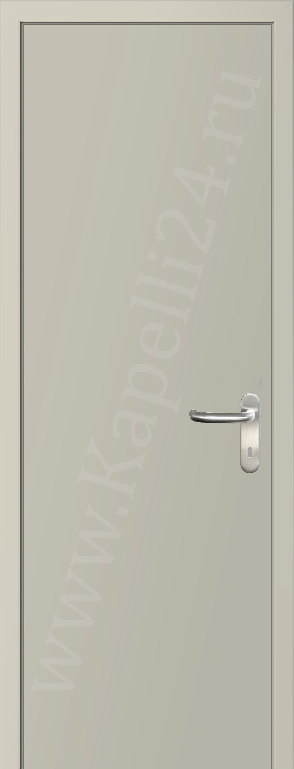 Дверь влагостойкая пластиковая KAPELLI multicolor ДГ RAL 9001 Кремово-белый + коробка