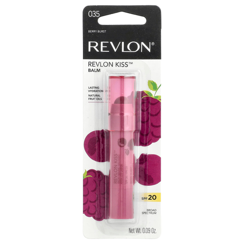 Revlon, бальзам Kiss™, SPF 20, оттенок 035 «Ягодный взрыв», 0,09 унции