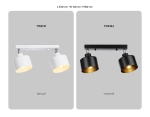 Настенно-потолочный спот в стиле лофт TR8142/2 BK черный E27*2 max 40W 340*120*180