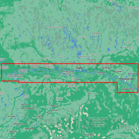 C-MAP Россия Сибирь р. Обь Нижневартовск - Сургут - Ханты-Мансийск для Lowrance / Simrad / B&G MAX-N+ RS-Y512