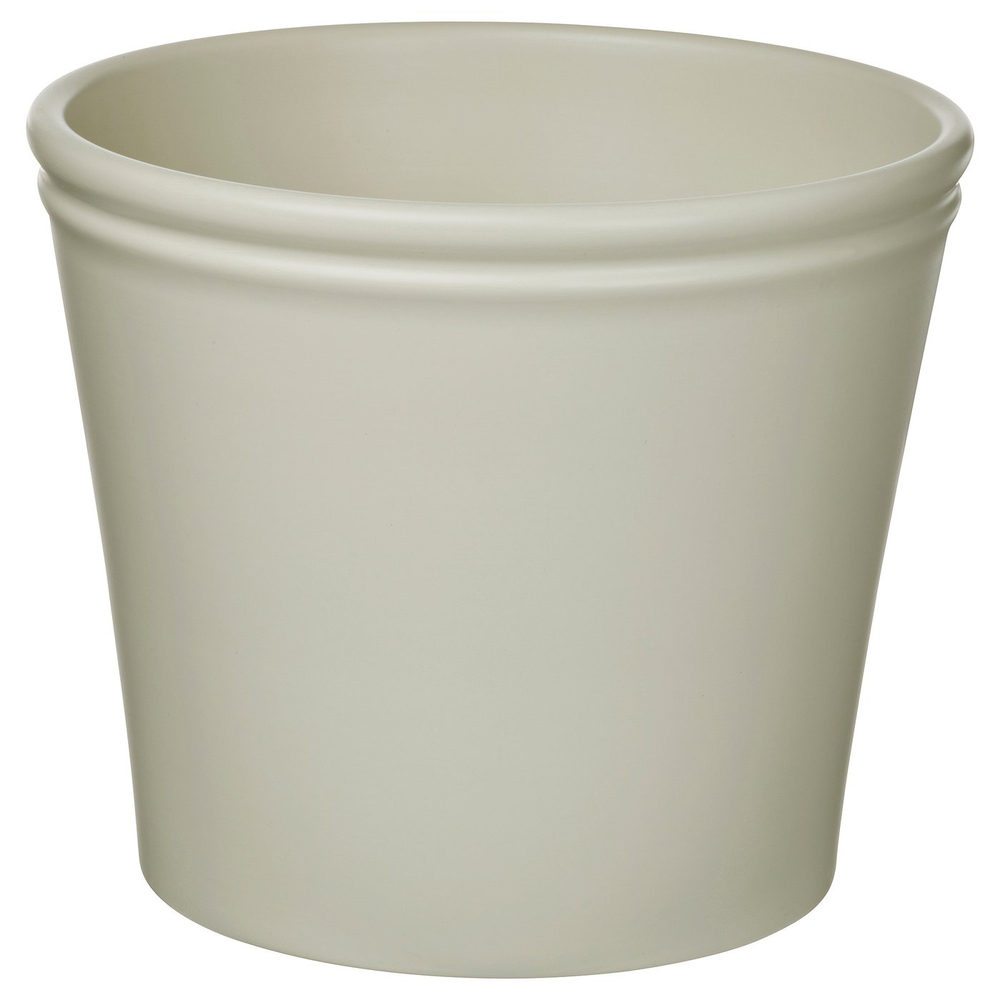 IKEA KÖRSBÄRSBJÖRK  (ИКЕА КЁРСБЭРСБЙЁРК)  -  Кашпо - светлый серо-бежевый 24 см