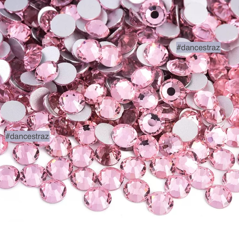 Стразы клеевые, Light pink, P28, SS34, 288, (F2)