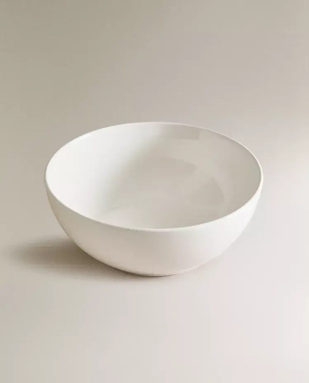 ZARA HOME САЛАТНИЦА ИЗ КЕРАМИКИ, БЕЛЫЙ