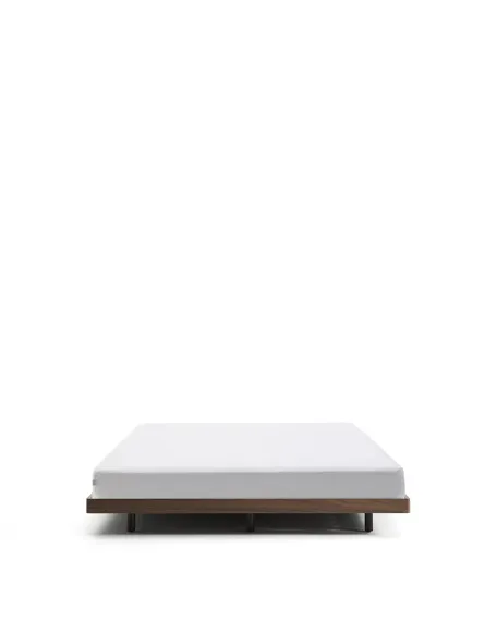 Основание кровати Norlen 160x200 см, темный орех