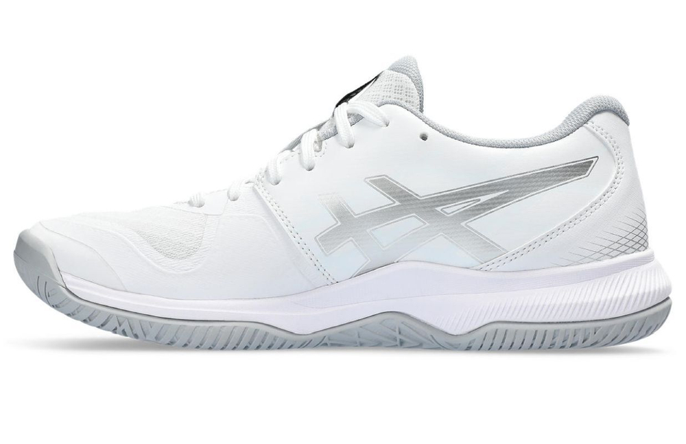 Женские кроссовки для бадминтона/сквоша Asics Gel-Tactic 12 - white/pure silver