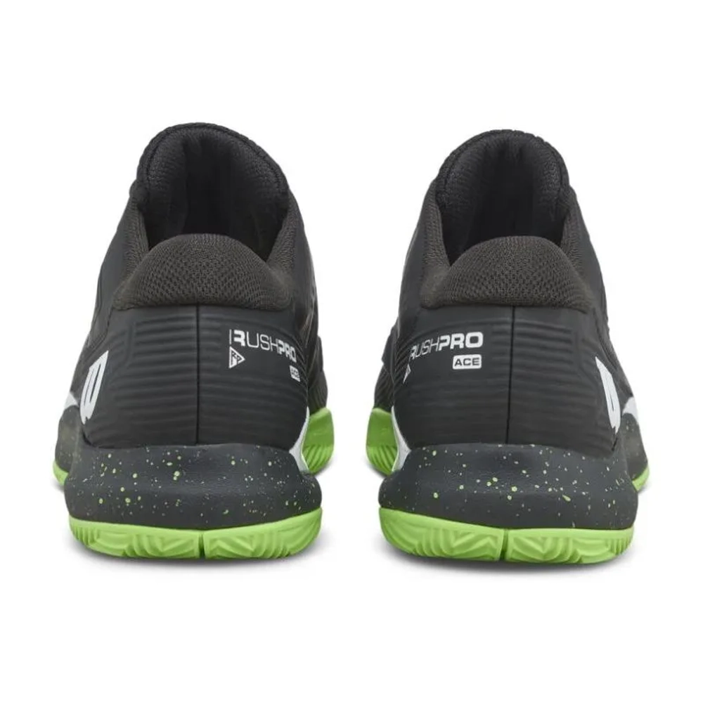 Теннисные кроссовки Wilson Rush Pro Ace Clay TP - black/green/white