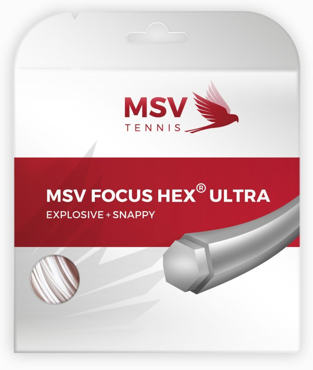 Теннисные струны MSV Focus Hex Ultra (12 m) - белый