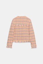БЛЕЙЗЕР ИЗ РЕЛЬЕФНОЙ ТКАНИ С БАХРОМОЙ — ZARA