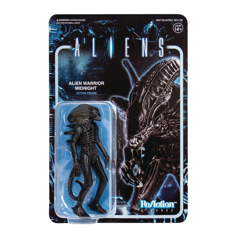 Фигурка Super7 - Aliens ReAction Figures Wave 1 - Alien Warrior Midnight Black
