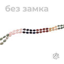 Нить бусин микс