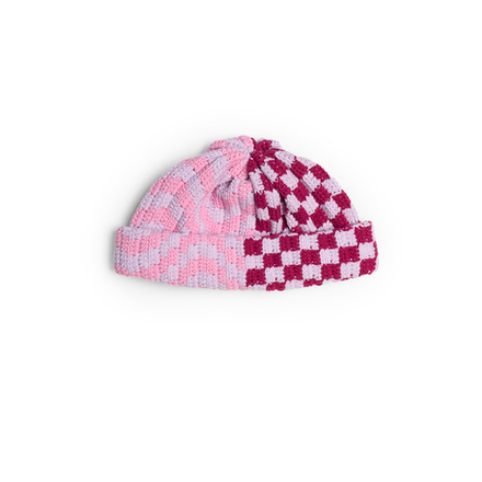 Шапка Jacob Cro Beanie Twins "Pink/Cherry"