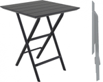 Стол пластиковый складной Siesta Contract Helen Folding Table 60, черный, 600х600х740 мм, черный