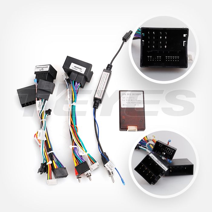 Магнитола для Mercedes-Benz G W463 2000-2006, C W203 2000-2004, Vito, Viano W639 - Teyes CC4 монитор 7" QLED на Android 14, Быстрейшая, Snapdragon 680, DSP, CarPlay, 4G SIM-слот