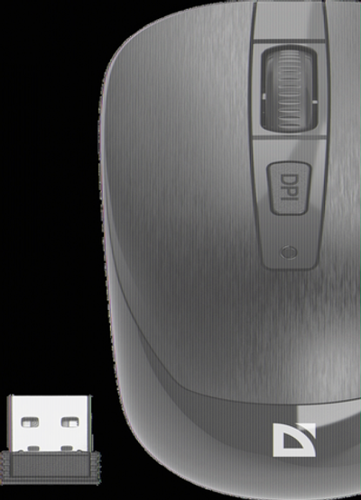 Мышь беспроводная Defender Wave MM-995 черный,4D,800-1600dpi,бесшумн