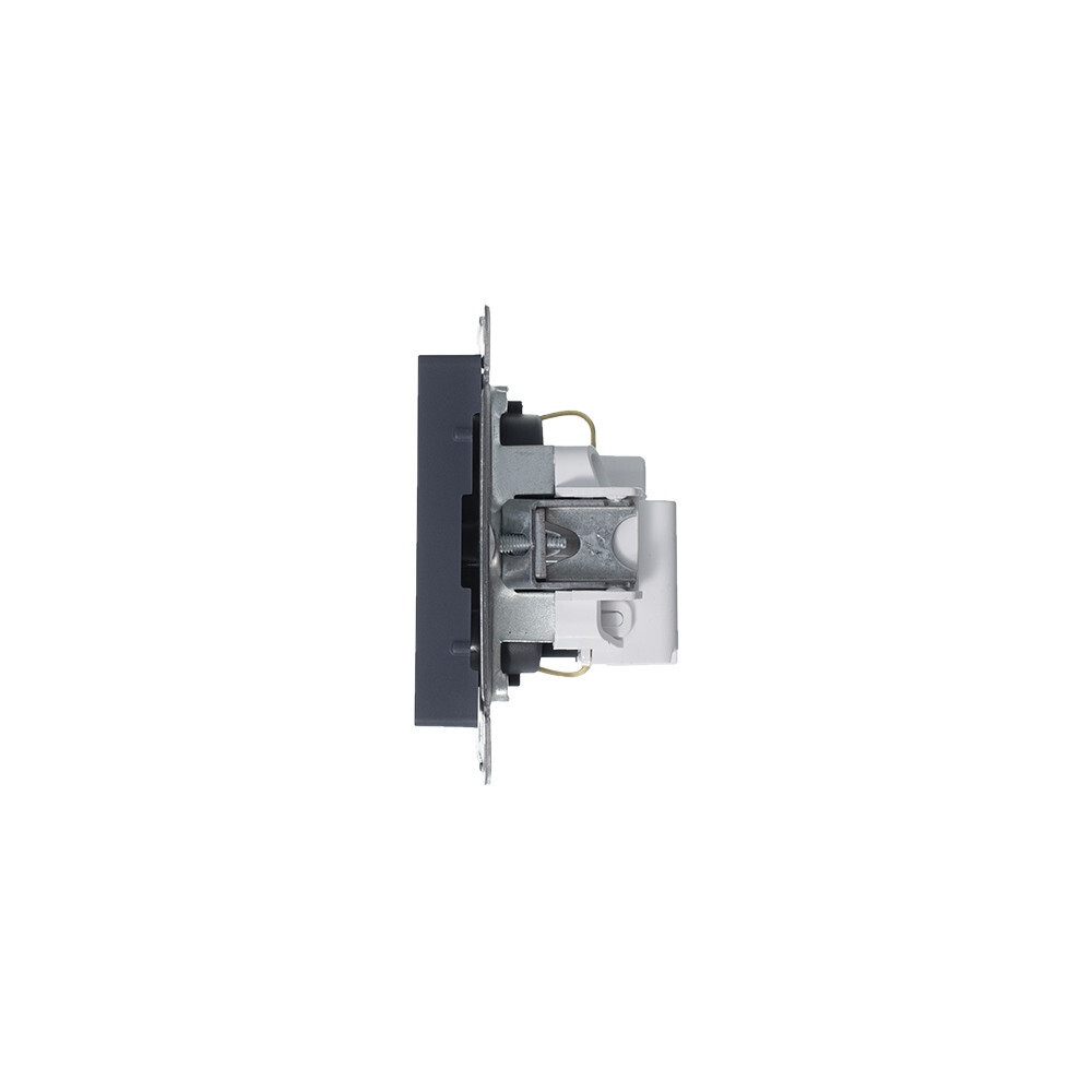 Systeme Electric AtlasDesign Грифель Розетка с/з со шторками, 16А, механизм