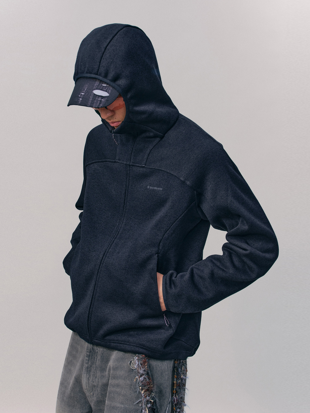 Худи Nothomme Monterest Fleece-Lined синий