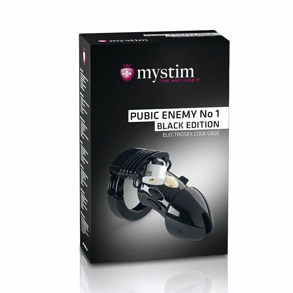 Пояс верности с электростимуляцией Mystim Pubic Enemy No1 Black Edition (Цвет: черный)