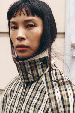 ZARA ДВУСТОРОННИЙ ТРЕНЧ В КЛЕТКУ — ZW COLLECTION, БЕЖЕВЫЙ