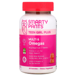 SmartyPants, мультивитамины и омега для мальчиков-подростков. манго и апельсин, 60 жевательных мармеладок