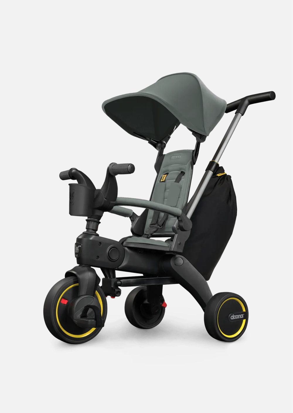 Doona Складной трехколесный велосипед Liki Trike S3, Slate Green (Forest Grey)