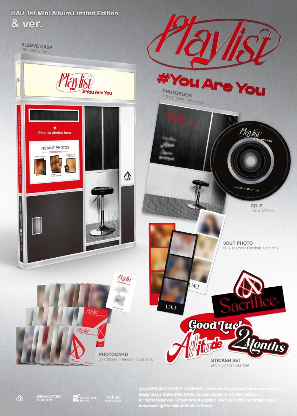 Альбом UAU - PLAYLIST #YOU ARE YOU 1st Mini Album & Version