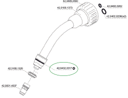 Кольцо уплотнительное Iø20x1.3 FKM (42,0402,0317)
