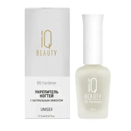 IQ Beauty Тонирующий укрепитель BB Hardener с натуральным эффектом, 12,5 мл Молочный полупрозрачный