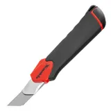 Нож, 18 мм, выдвижное лезвие "Quick blade" металлическая направляющая, двойная фиксация, эргономичная двухкомпонентная рукоятка Matrix — фото 2