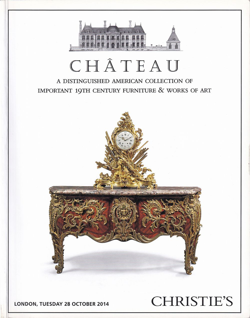 Каталог аукциона Christie's, Лондон, Шато (Сhâteau): Выдающаяся американская коллекция исключительной мебели и предметов искусства XIX века от 28 октября 2014 года