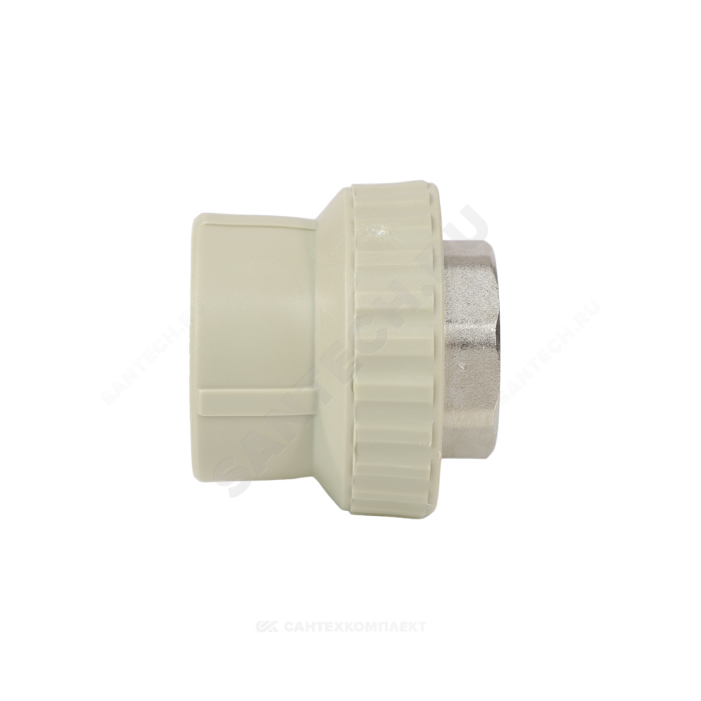 Муфта PP-R комбинированная серая Дн 50х1 1/2" ВР под ключ VALFEX 10134050Г