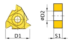 Поворотные режущие пластины Optimum ISO 16ER AG60
