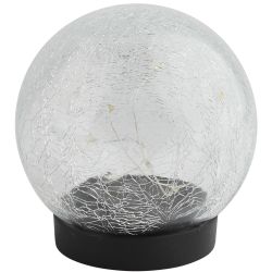 Светильник уличный ЭРА ERASF012-24 Шар на солнечной батарее 15 LED 15 cм | Садовые декоративные светильники