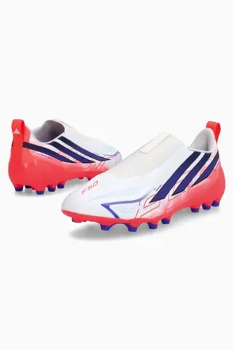 Бутсы adidas F50 League Hyperfast LL AG Junior - белый