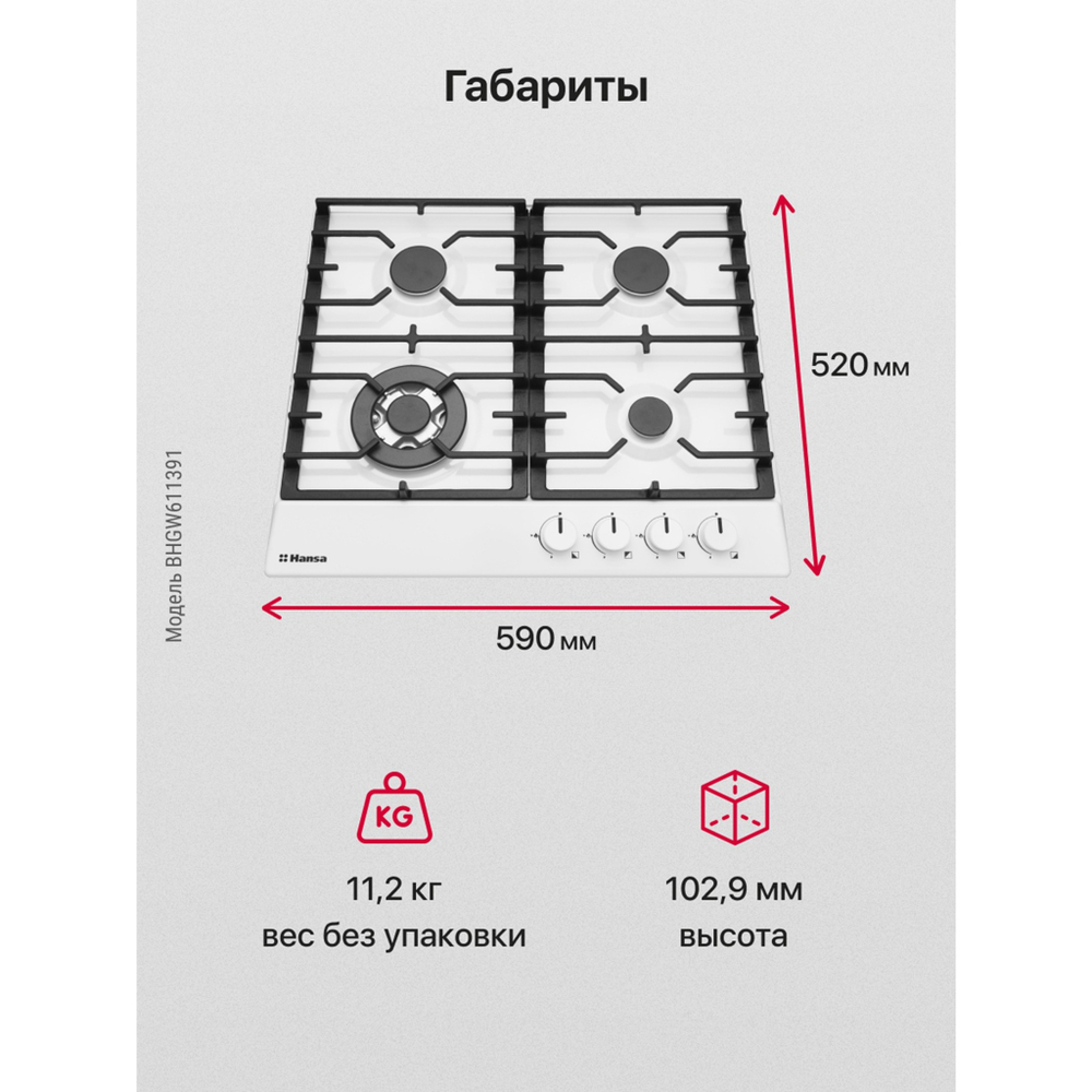 Газовая панель Hansa BHGW611391