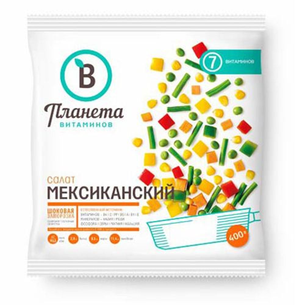 Салат Мексиканский, Планета Витаминов, 400 г, (25)