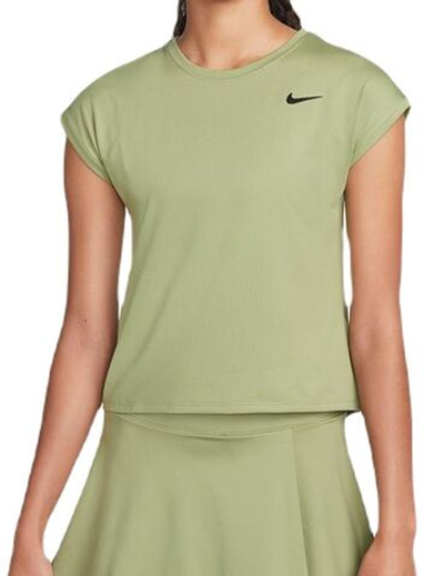 Женская футболка теннисная Nike Court Dri-Fit Victory Top Short Sleeve - alligator/black