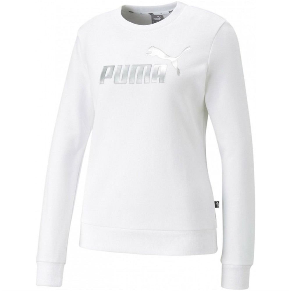 Толстовка женская PUMA ESS+ Metallic Logo Crew TR