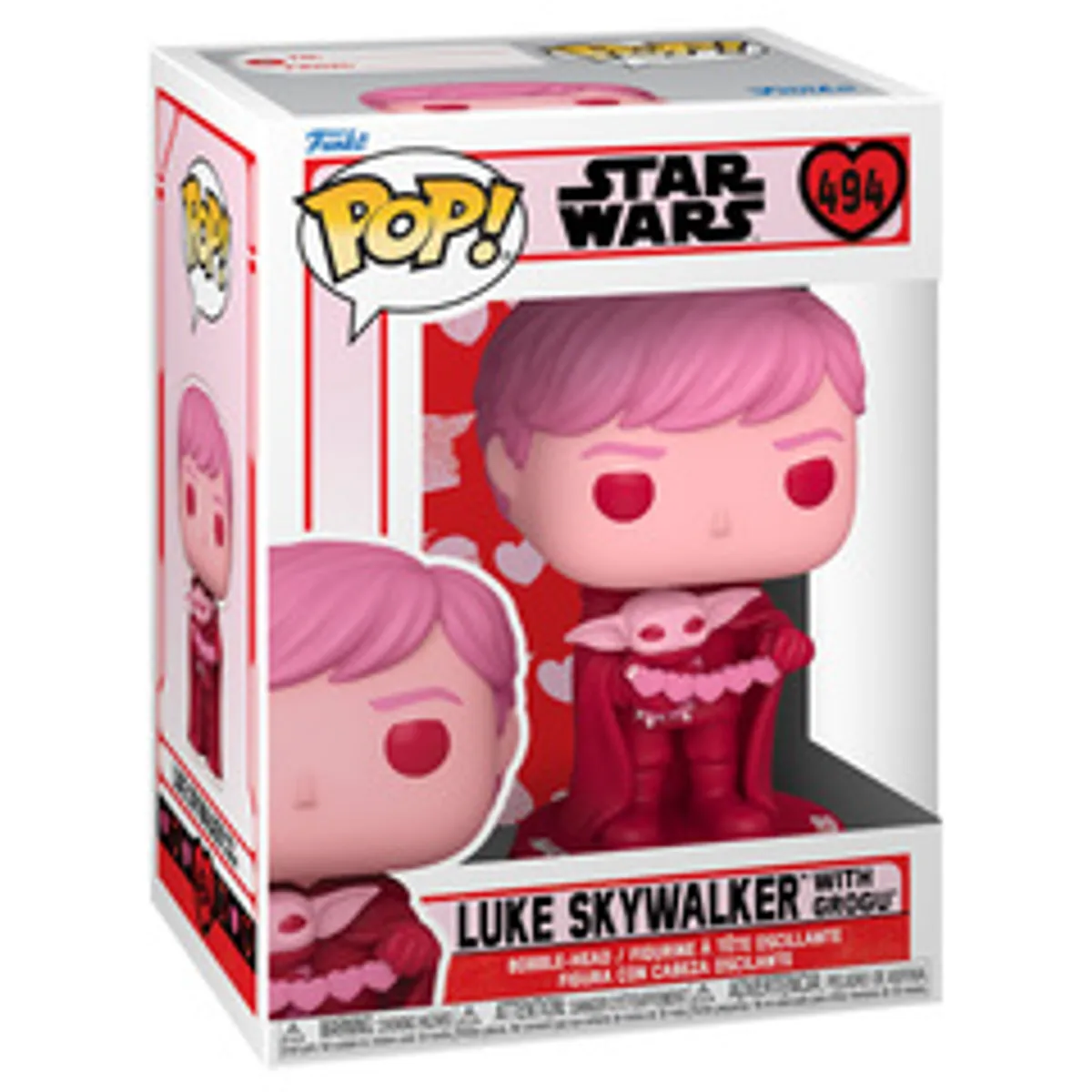 Фигурка Funko POP! Star Wars: Valentines Luke Skywalker with Grogu (494)