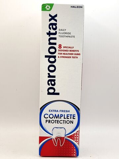 Зубная паста Parodontax Complete Protection Extra Fresh с фтором, 8 преимуществ, 75 мл