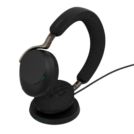 Jabra Evolve3 75 MS Link390c with Wireless Charging Pad Black