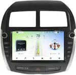 Магнитола для Mitsubishi ASX 2010-2016, Peugeot 4008, Citroen C4 Aircross (рамка с крутилками и кнопками) - Teyes CC4L монитор 9" IPS, Android 14, Быстрая, Snapdragon 662, CarPlay, 4G SIM-слот